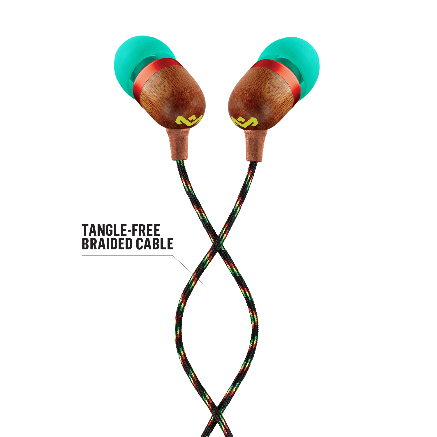 House of Marley Smile Jamaica ušesne slušalke - rasta - slika 2