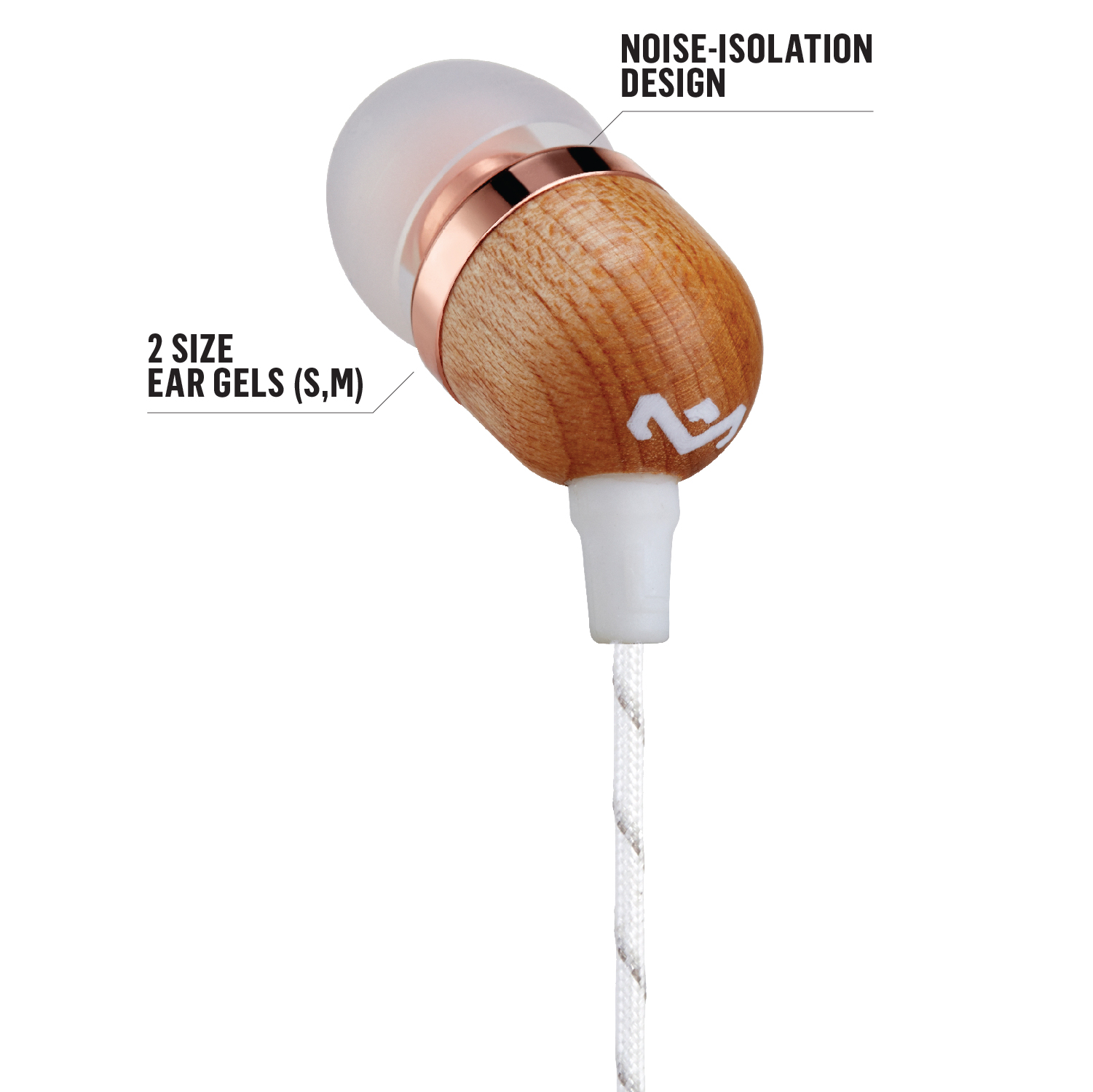 House of Marley Smile Jamaica in-ear slušalke, copper - slika 4