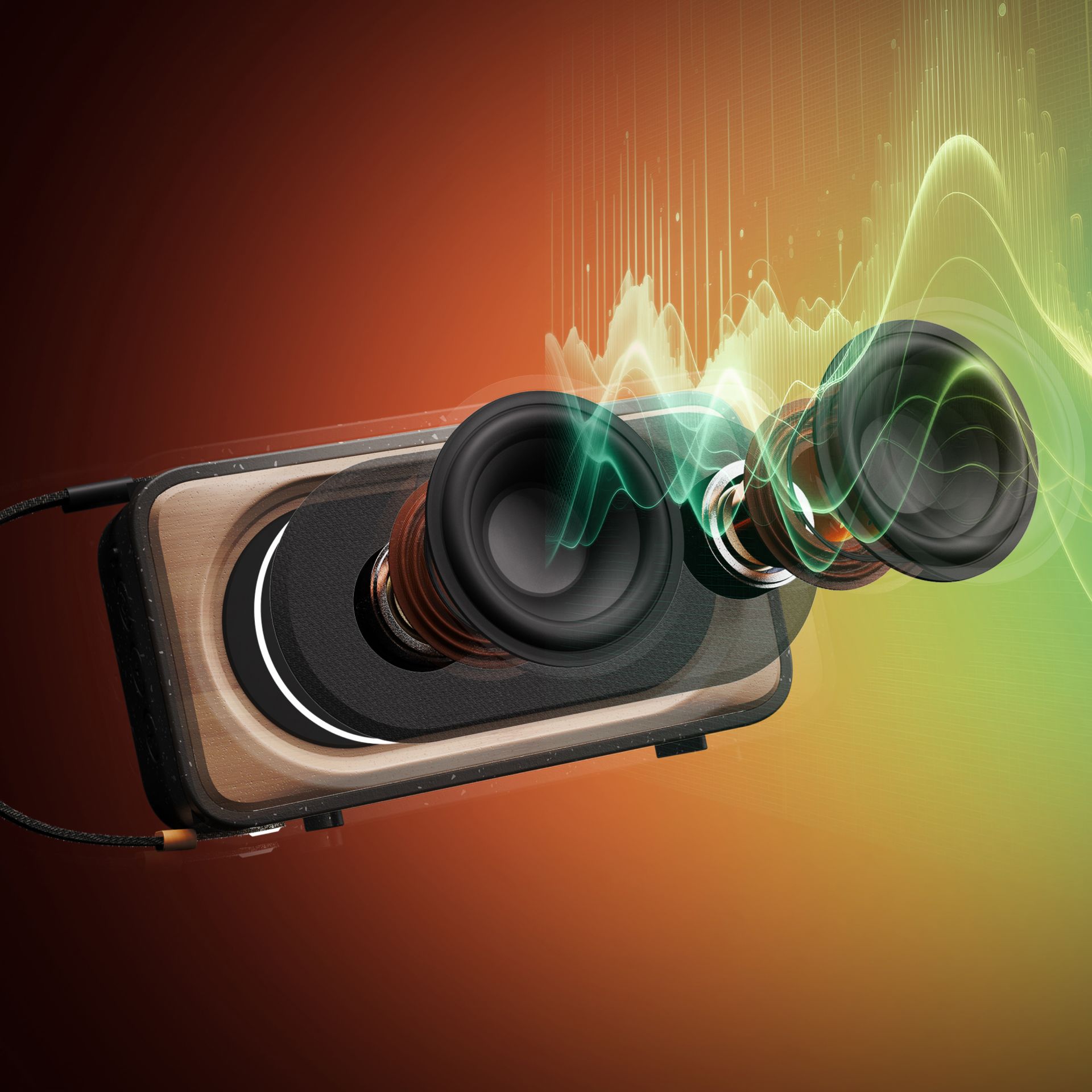 HOUSE OF MARLEY ROOTS SOLAR TRUE WIRELESS SIGNATURE BLACK ZVOČNIK - slika 2