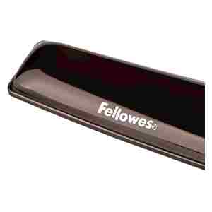 Fellowes Crystal Gel podloga za zapestje pri tipkovnici, črna