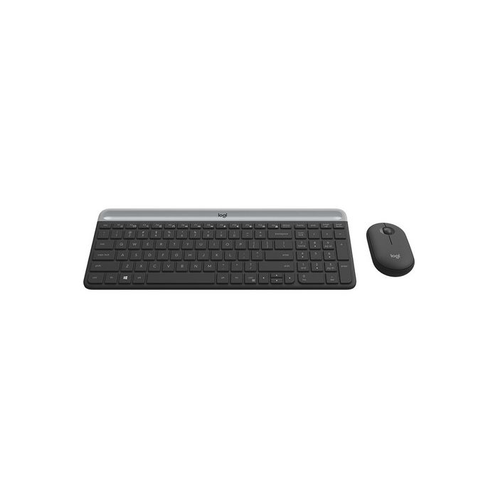 Logitech Slim Wireless Combo MK470, grafitna SLO - slika 2