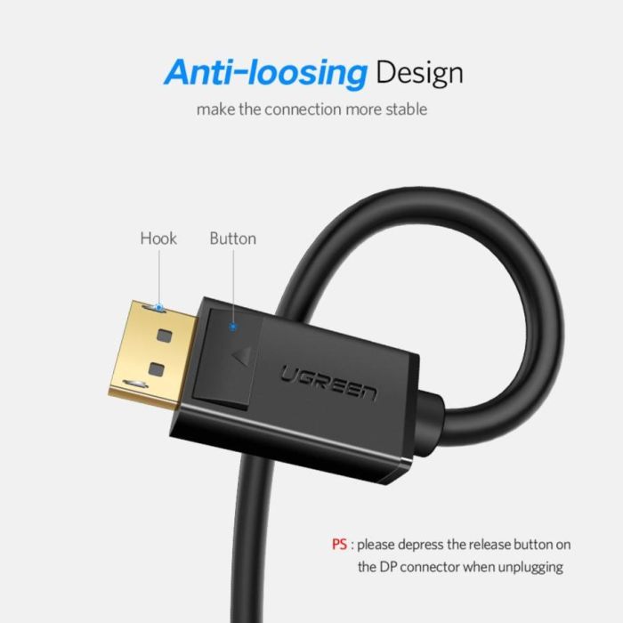 Ugreen DisplayPort 1.2 kabel 2M - BOX - slika 6