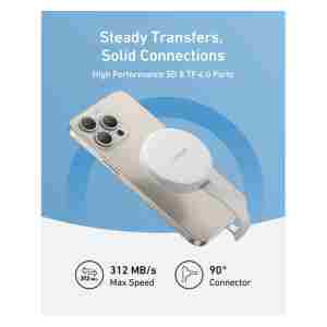 Anker MagGo USB-C Adapter (3-v-1, 10Gbps, za iPhone)