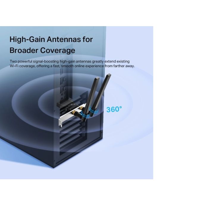 TP-LINK AX3000 Wi-Fi 6 Bluetooth 5.2 PCIe Adapter - slika 3