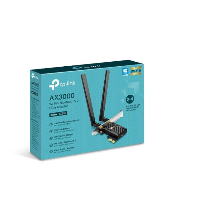 TP-LINK AX3000 Wi-Fi 6 Bluetooth 5.2 PCIe Adapter - slika 4