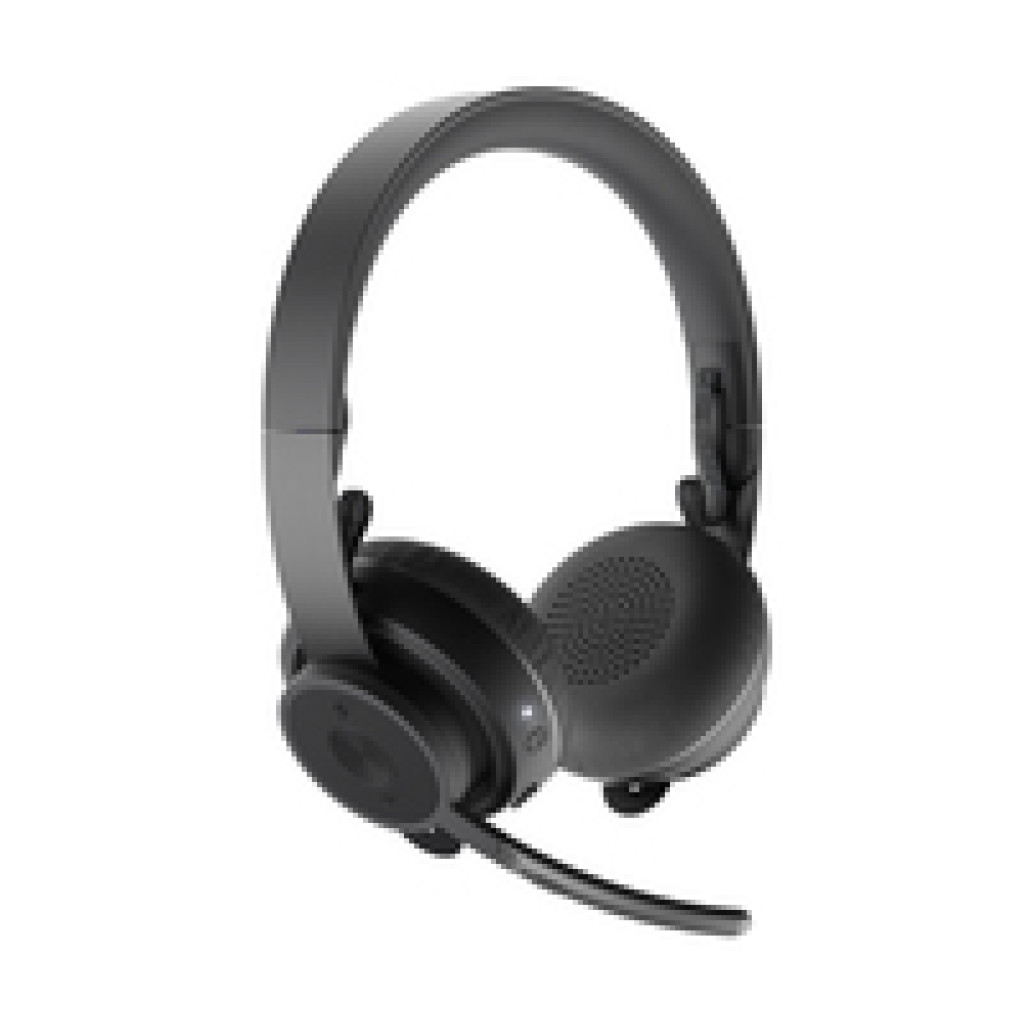 Slušalke brezžične Logitech naglavne z 2x mikrofonom Bluetooth + USB-C Zone Plus črna Bluetooth (981-000919) - slika 4