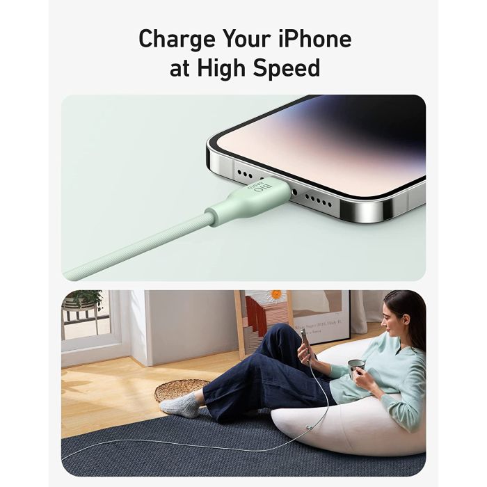 Anker 541 BIO USBC-LTG 0,9m kabel zelen - slika 5