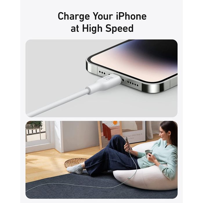 Anker 541 BIO USBC-LTG 0,9m kabel bel - slika 5