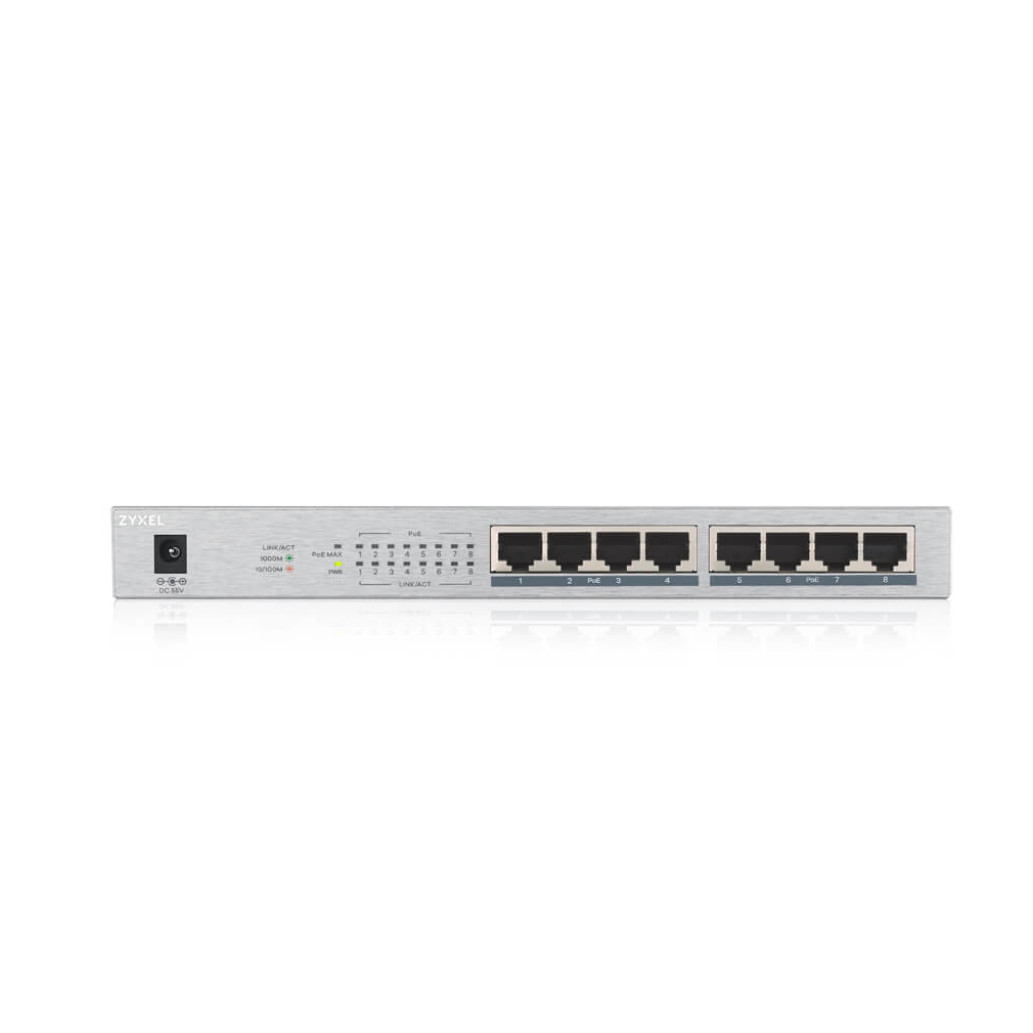 STIKALO 8-PORT ZyXEL 100/1000 PoE+ (GS1008HP-EU0101F) - slika 3