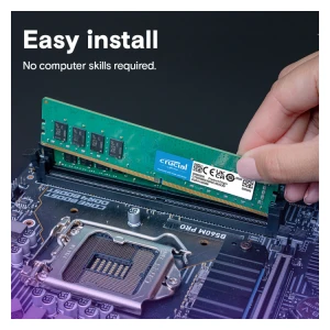 Crucial 16GB DDR4-3200 UDIMM PC4-25600 CL22, 1.2V