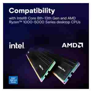 Crucial Pro 64GB Kit (2x32GB) DDR4-3200 DIMM PC4-25600 CL22, 1.2V