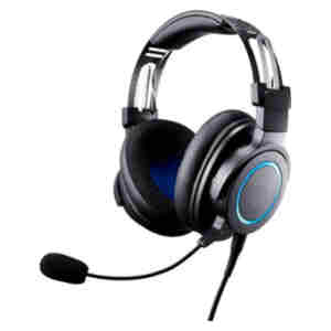 Slušalke žične naglavne 2x 3,5mm Audio-Technica ATH-G1 Gaming z mikrofonom - črne