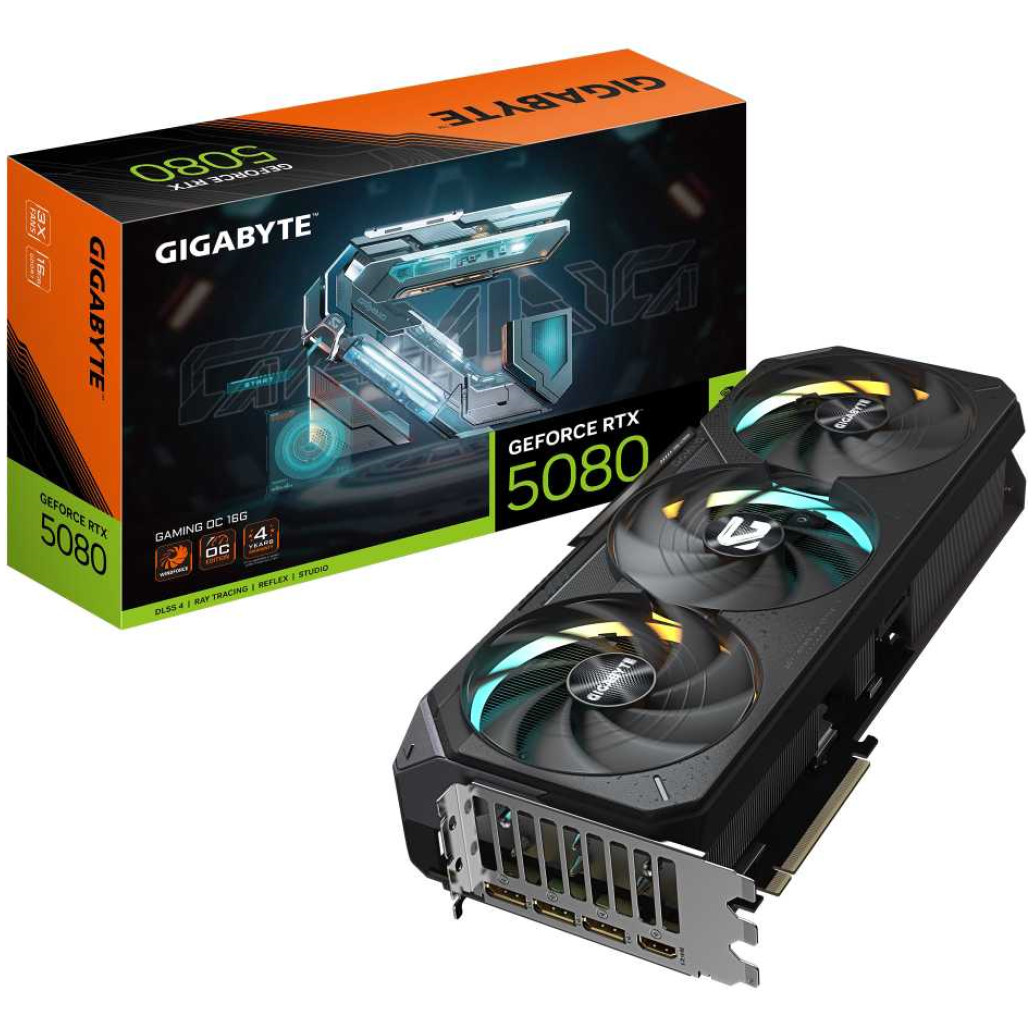 Grafična kartica nVidia RTX5080 GigaByte Gaming OC - 16GB GDDR7 (GV-N5080GAMING OC-16GD)