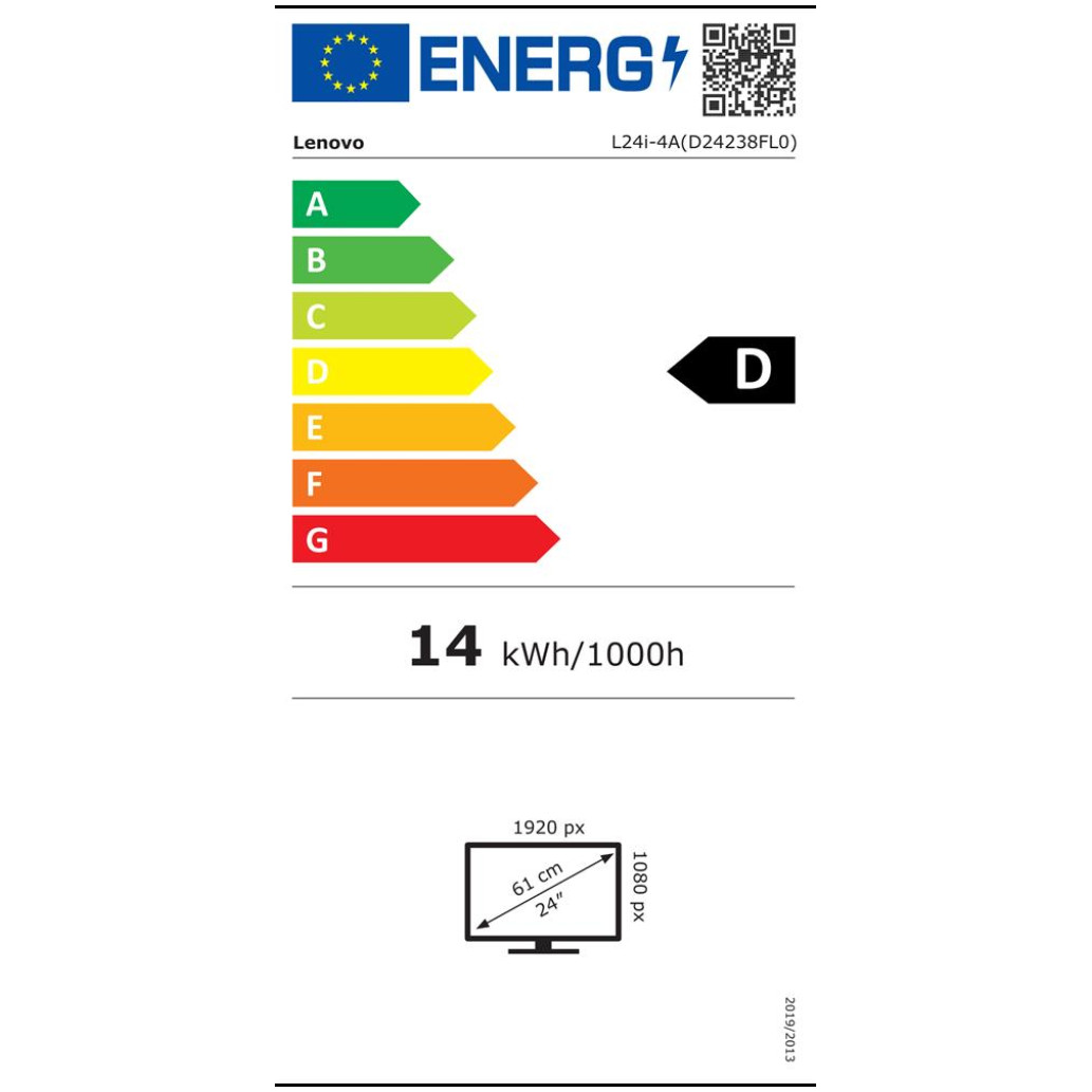 Lenovo 60,5 cm (23,8") L24i-4A 1920x1080 IPS 1ms - slika 2