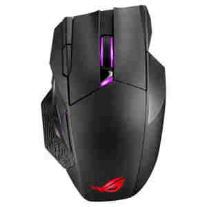 Miš Asus brezžična ROG Spatha X M optična gaming 12 gumbov 19000DPI ARGB črna (90MP0220-BMUA00)