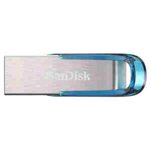 Spominski ključek 128GB USB 3.2 Sandisk Ultra Flair 150MB/s 60MB/s kovinski brez pokrovčka srebrn (SDCZ73-128G-G46B)