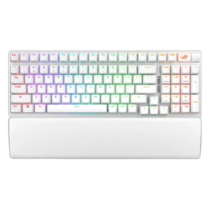 Gaming Tipkovnica brezžična, bluetooth, USB Asus ROG Strix Scope II 96 US | bela RGB (90MP037A-BKUA30)