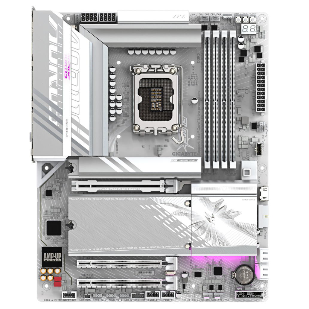 Osnovna plošča LGA1851 GigaByte Z890 Aorus Elite WIFI7 ICE ATX 1xDisplayPort - slika 2