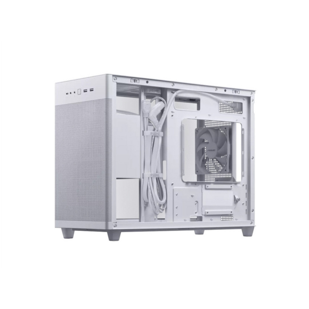 Ohišje Asus Prime AP201 - Seklena stranica miniATX - bela - slika 3