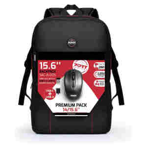 Nahrbtnik za notesnik 39,6 cm (15,6") Port črn (501901) +miška