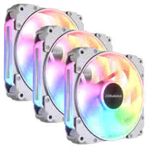 Ventilator Cougar Apolar (3 kosi) - Modularni 120mm bela RGB