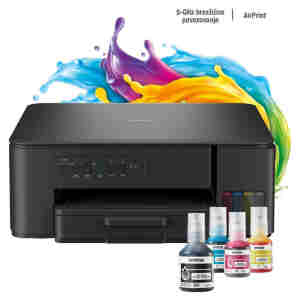 Tiskalnik multifunkcijski brizgalni barvni Brother DCP-T430W A4 duplex tisk enostransko skeniranje USB WiFi 16ppm (DCPT430WYJ1)