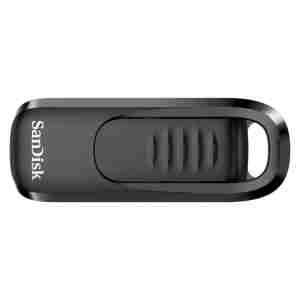 Spominski ključek 128GB USB 3.2 Sandisk Ultra Slider 400MB/s plastičen drsni črn (SDCZ480-128G-G46)