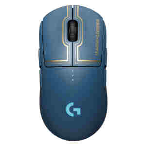 Miš Logitech brezžična optična gaming G PRO LOL Wave 2 modra (za levičarje in desničarje) LightSpeed senzor (910-006451)