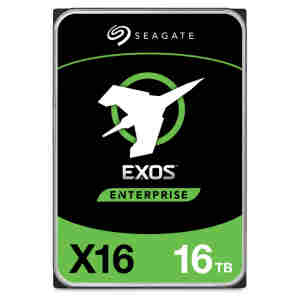 Trdi disk 16TB Seagate Exos X16 256GB - 3,5" primerno za NAS ter strežnike, tovarniško obnovljen (ST16000NM001G)