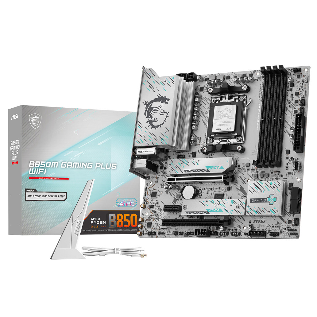 Osnovna plošča AM5 MSI B850M GAMING PLUS WIFI microATX HDMI DisplayPort