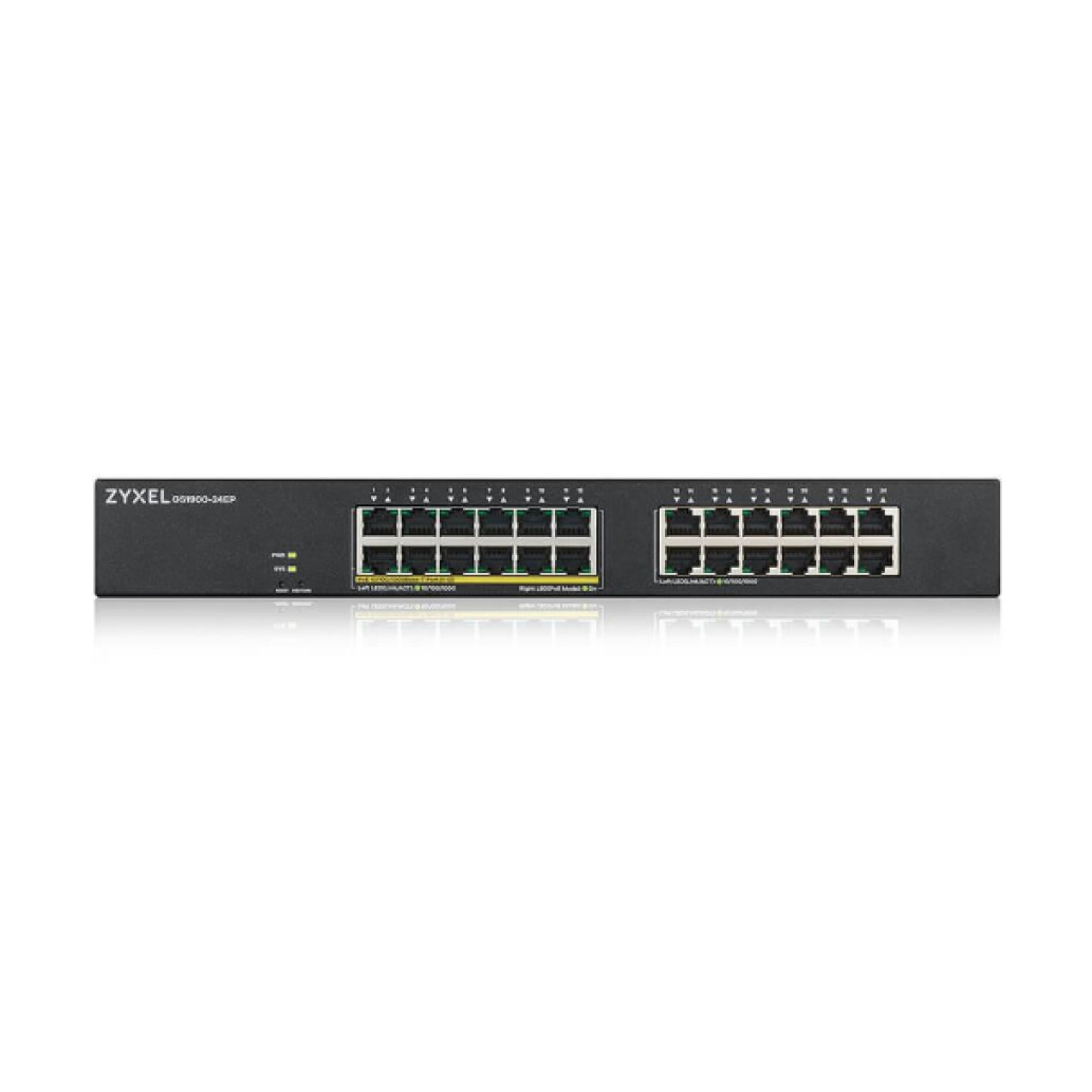 STIKALO 24-PORT ZyXEL 100/1000 PoE Managed Rackmount (GS1900-24EP-EU0101F)