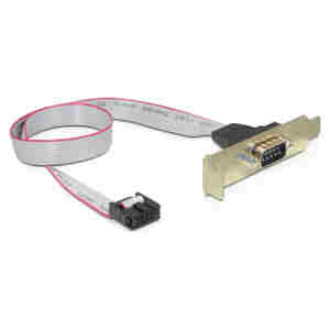 Adapter MB interni COM (RS232) port v PCI slot low profile 40cm Delock