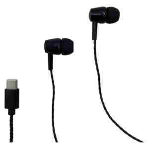 Slušalke žične ušesne Media-Tech MAGICSOUND USB-C črne (MT3600K)