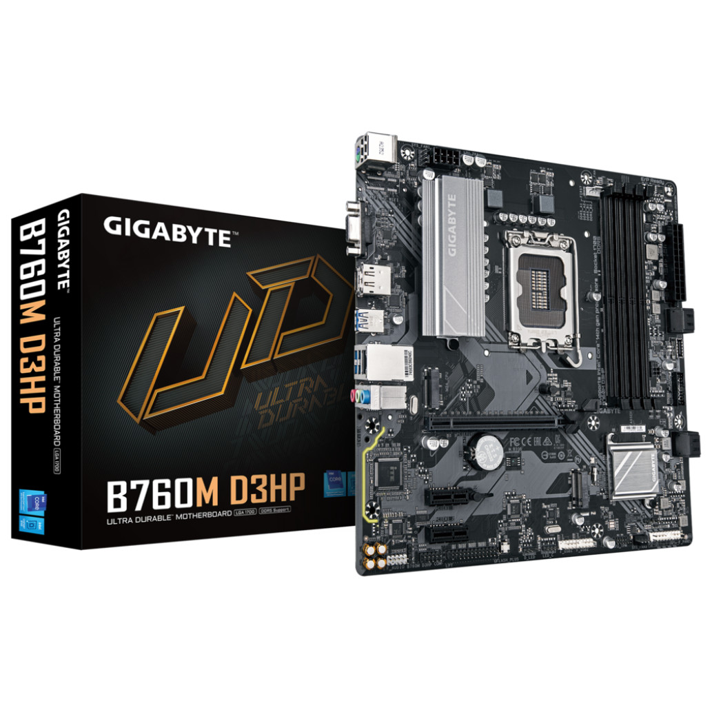 Osnovna plošča 1700 GigaByte B760M D3HP microATX 1xVGA 1xHDMI 1xDisplayPort