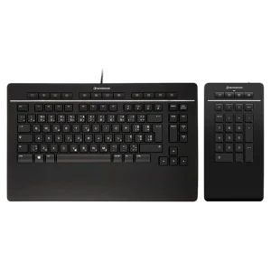 Tipkovnica Žična 3Dconnexion Keyboard Pro US international | SLO gravura črna + NumPad (3DX-700092)