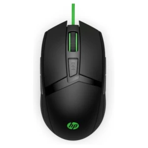Miš HP 300 Pavilion Gaming Maus črna zelena 8 gumbov 5000 dpi (4PH30AA)
