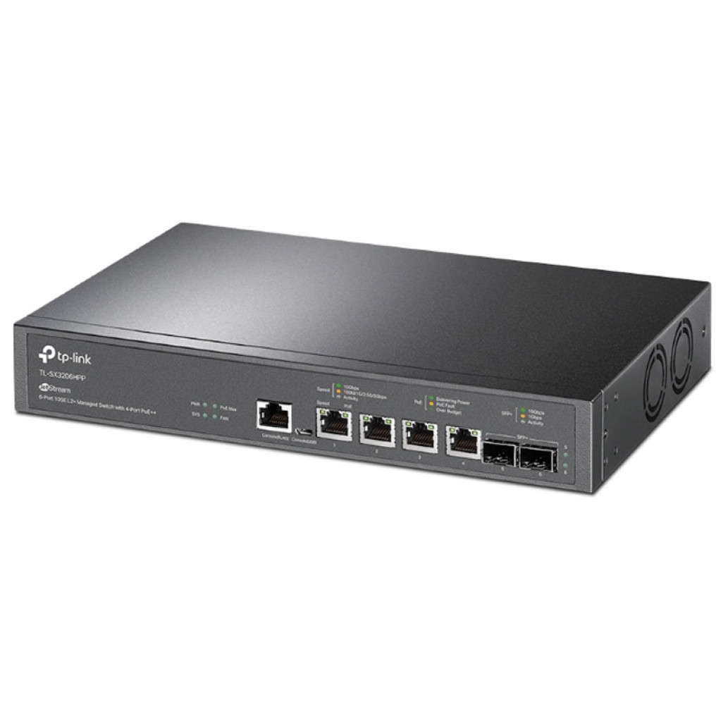STIKALO 4-PORT + 2x SFP TP-Link 10Gbp/s PoE+ (TL-SX3206HPP) - slika 2