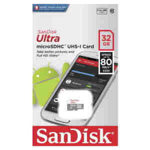 Spominska kartica SDHC 32GB Sandisk Ultra 100MB/s/U1 V10 UHS-I (SDSQUNR-032G-GN3MN)