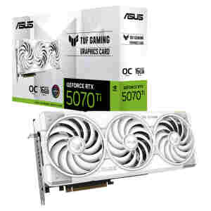 Grafična kartica nVidia RTX5070Ti Asus TUF OC Edition bela - 16GB GDDR7 (90YV0MD3-M0NA00)