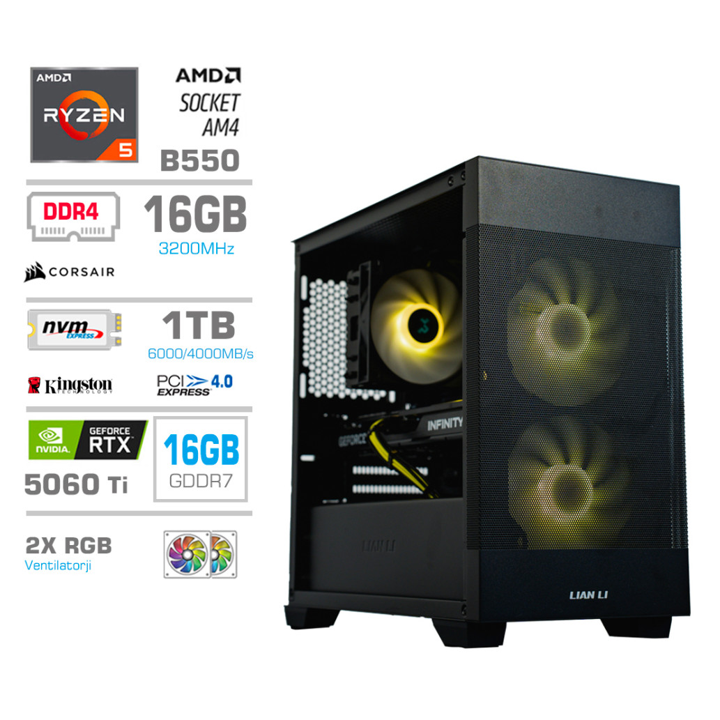 Računalnik MEGA MT S7X R5-5600X