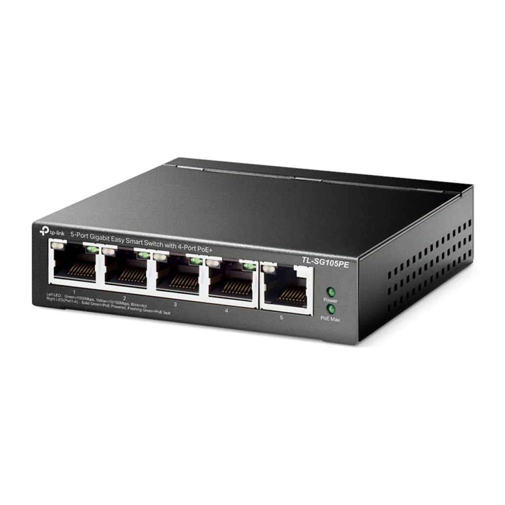 KALO 5-PORT TL-SG105PE Easy Smart Switch 100/1000 4-Port PoE+ (TL-SG105PE) - slika 2