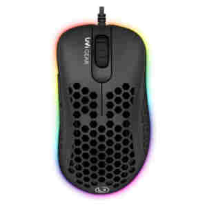 Miš UVI USB Lust optična 16000DPI RGB črna (UVILUSTBL)