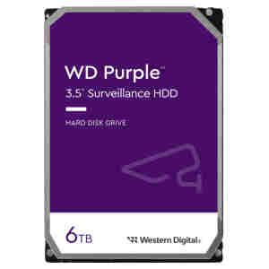 Trdi disk 6TB SATA3 WD64PURZ 6Gb/s 256MB Purple - primerno za snemalnike 24/7 delovanje