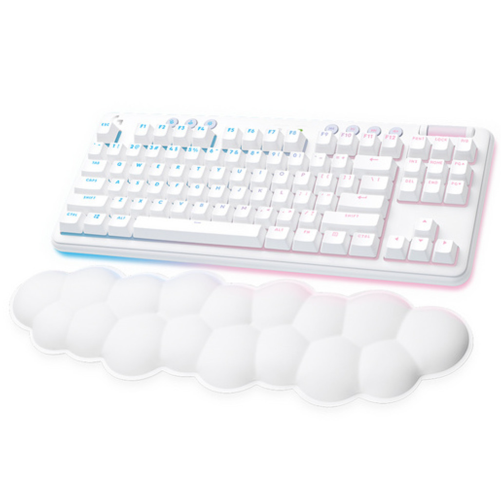 Gaming Tipkovnica Bluetooth + USB Logitech G715 TKL US international | SLO gravura bela RGB (920-010465) - slika 2