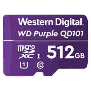 Spominska kartica SDXC-Micro 512GB WD Purple 100MB/s/100MB/s U1 UHS-I (WDD512G1P0C)