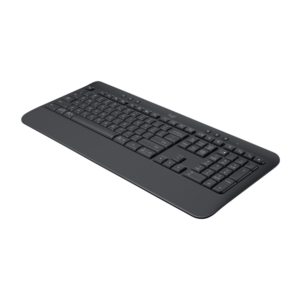 Tipkovnica brezžična + Bluetooth Logitech K650 Signature US international | SLO gravura grafitna (920-010945) - slika 3