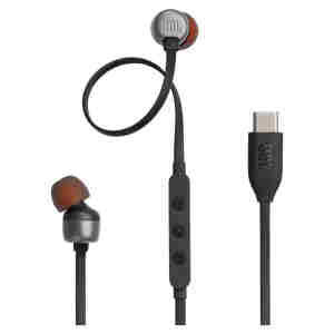 Slušalke žične JBL ušesne USB-C Tune 310C črne (JBLT310CBLK)