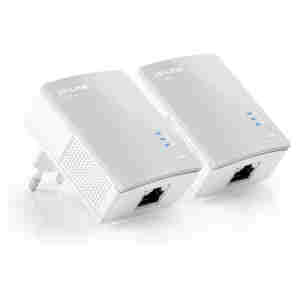 HPAV Powerline 1xLAN RJ45 220V TP-Link 600Mbit/s (1+1) (TL-PA4010KIT)