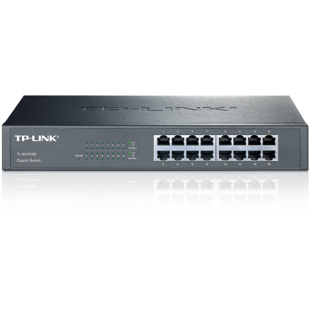 STIKALO 16-PORT TP-Link 100/1000 Rack (TL-SG1016D)