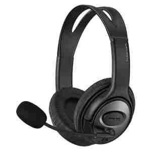 Slušalke žične HAVIT naglavne z mikrofonom 2x3,5mm črne z mikrofonom (H206d)